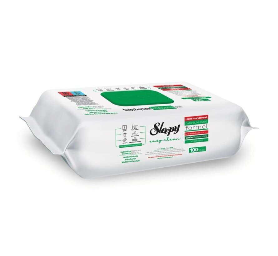 3er Pack Sleepy Reinigungstücher mit weißen Seifenreinigungstüchern (grün)