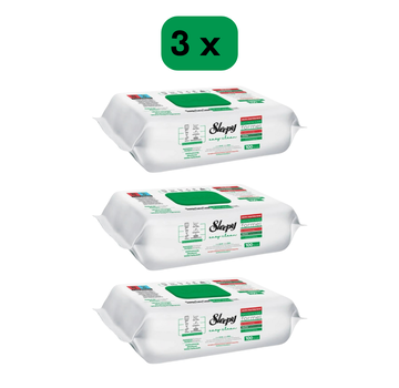 3 pack Sleepy Cleaning Wipes with white soap cleaning wipes (green )
