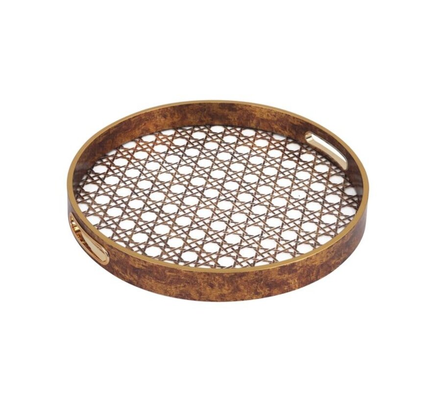 FUGURATO tray / Gold Ø36 CM