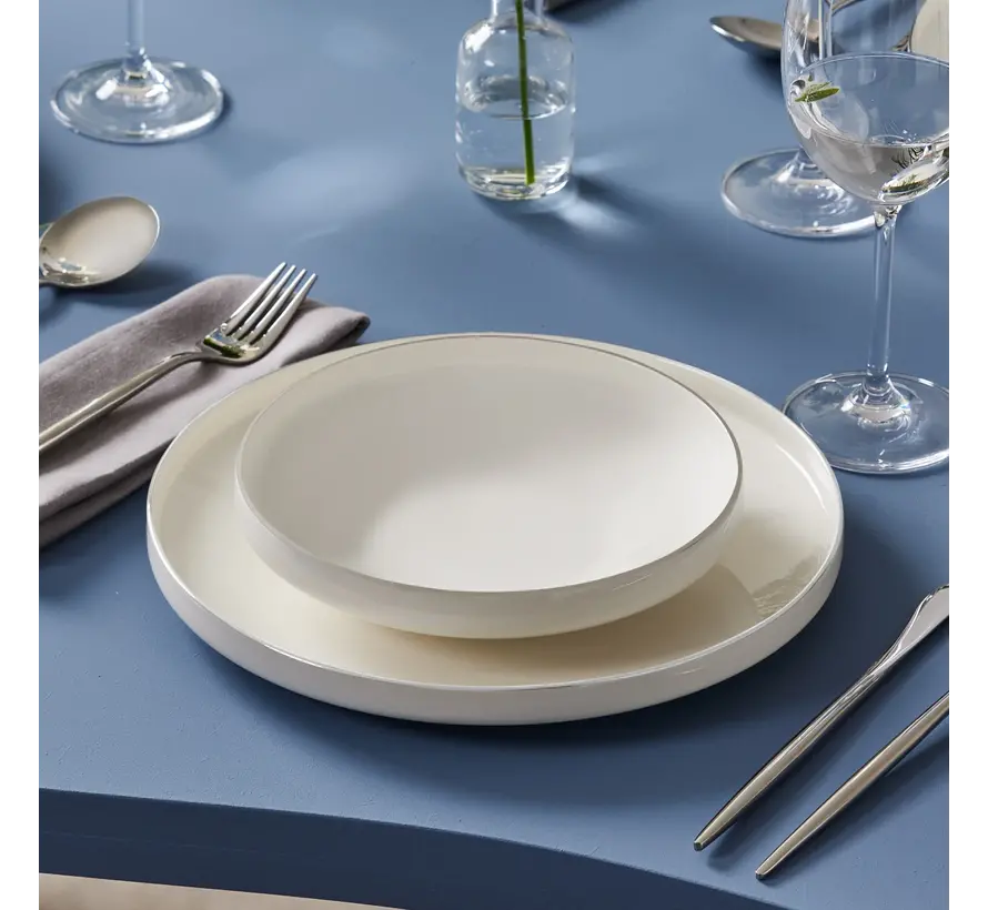 Ensemble de Serviettes Milano 24 Pièces / 6 Peroons Blanc