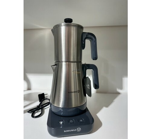 KORKMAZ Korkmaz Moderna Elektrikli Çaydanlık Gri/Satin