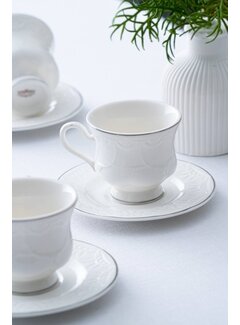 ACR ACR Veronica Espressoset 12 Delig | 6 Persoons Zilver