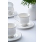 ACR Veronica Espressoset 12 Delig | 6 Persoons Zilver