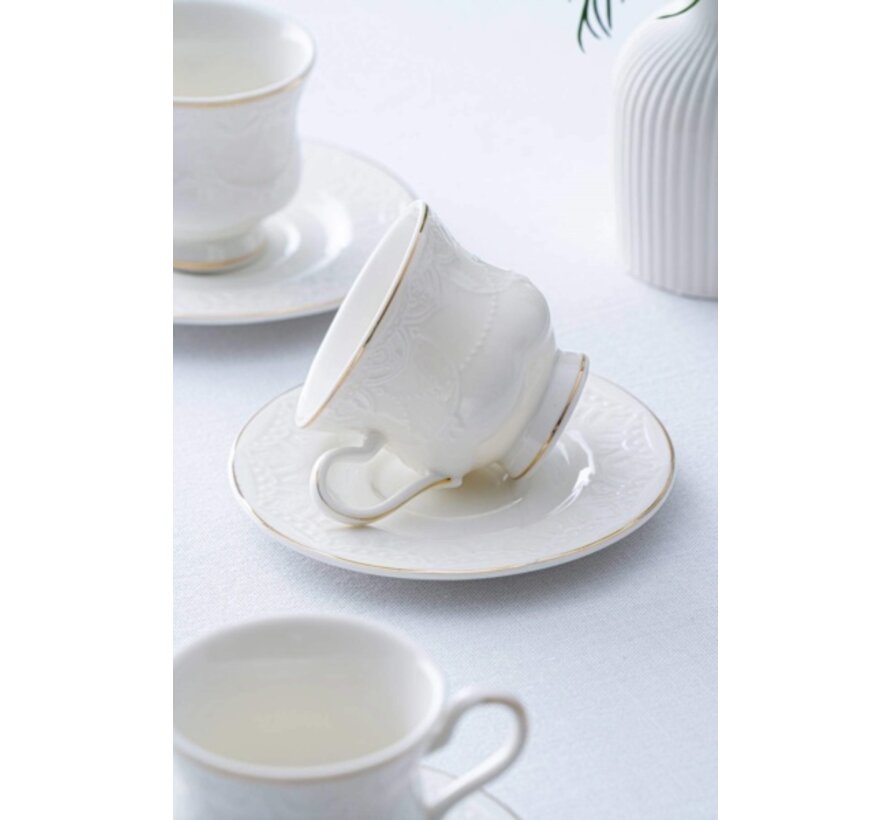 ACR Veronica Espressoset 12 Delig | 6 Persoons Gold