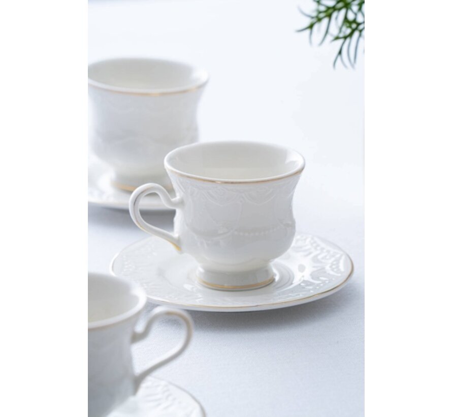 ACR Veronica Espressoset 12 Delig | 6 Persoons Gold