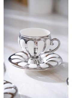 ACR ACR Karıus Kaffeetasse Set für 6 Personen Silber
