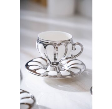 ACR ACR Karıus Kaffeetasse Set für 6 Personen Silber
