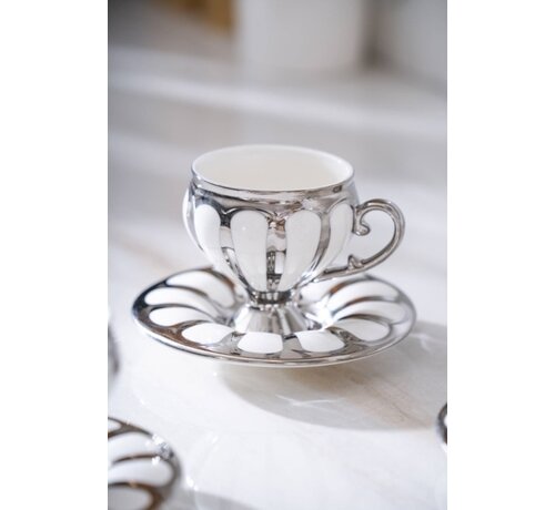 ACR ACR Karıus Kaffeetasse Set für 6 Personen Silber