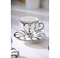 ACR Karıus Kaffeetasse Set für 6 Personen Silber