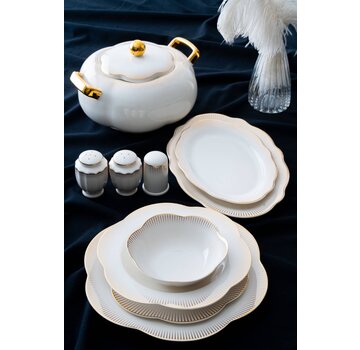 ACR ACR Clara 12 Persons | 60 Piece Dinnerware Set Gold