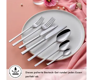 KARACA Ensemble de Couverts Karaca Serenity Elegance Pour 12 Personnes, 84 Pièces