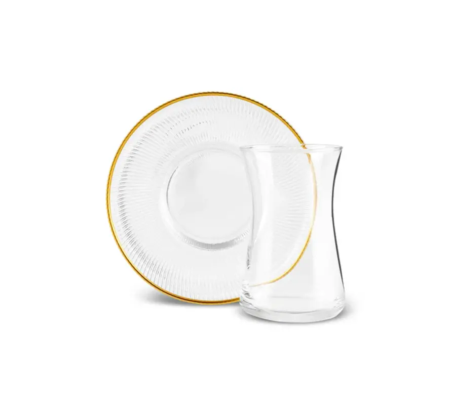 Karaca Juliet Gouden Rand 12-Loch 6-persoons Theeset