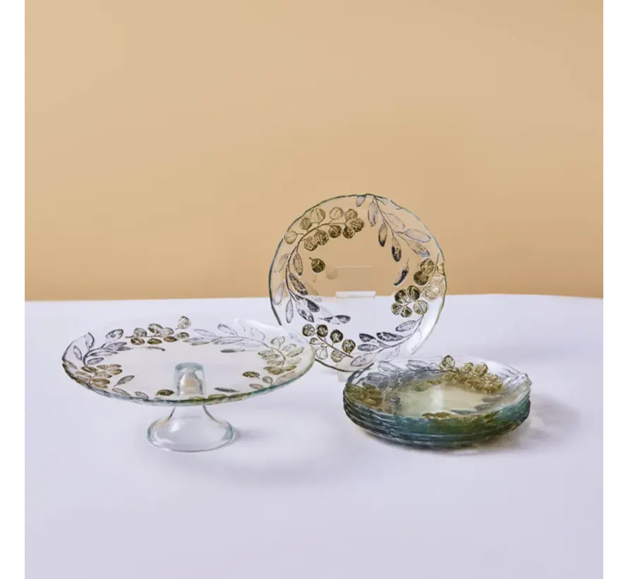 Karaca Eucalyptus 7-teiliges Dessertset