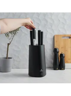 KARACA Karaca Meister Sterilisator Stand Messerset Zwart