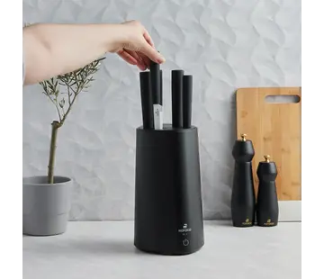 KARACA Karaca Meister Sterilisator Stand Messerset Zwart