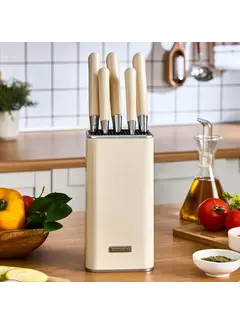 KARACA Karaca Mastersharp messen Set, Ecru