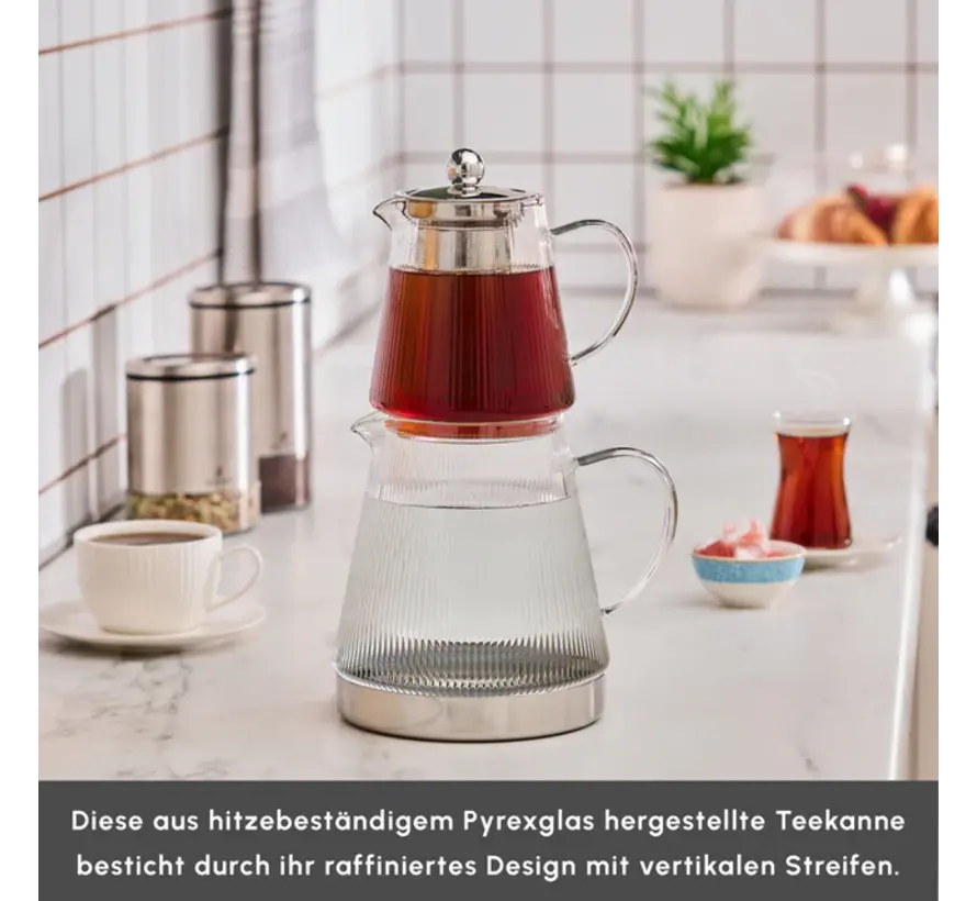 Théière en verre Karaca Keops XL