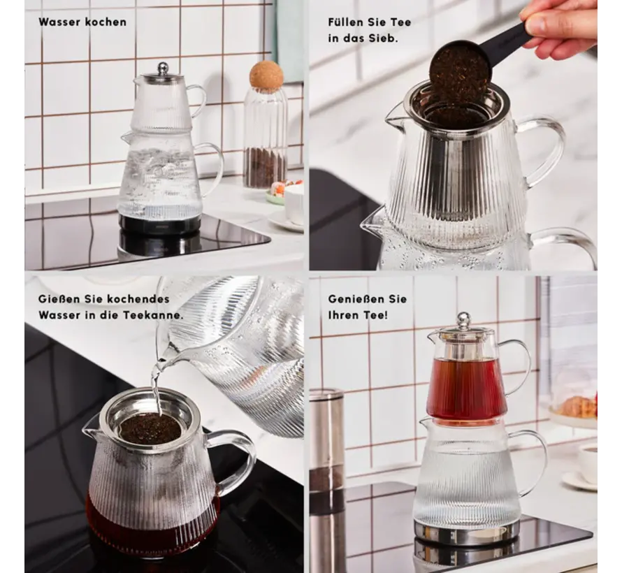 Théière en verre Karaca Keops XL
