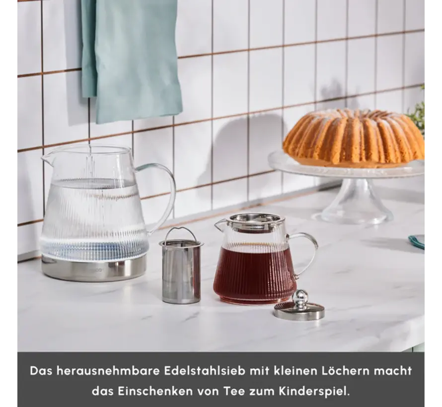 Karaca Keops XL Glazen Theepot