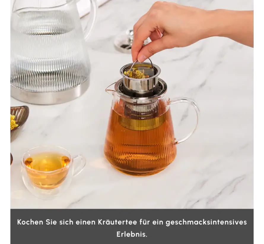 Karaca Keops XL Glazen Theepot