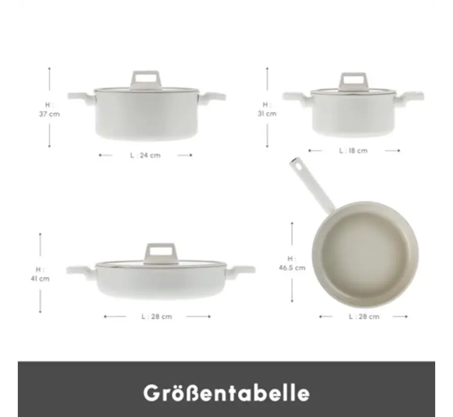 Karaca Ceramica Valenti 7-Piece Cookware Set