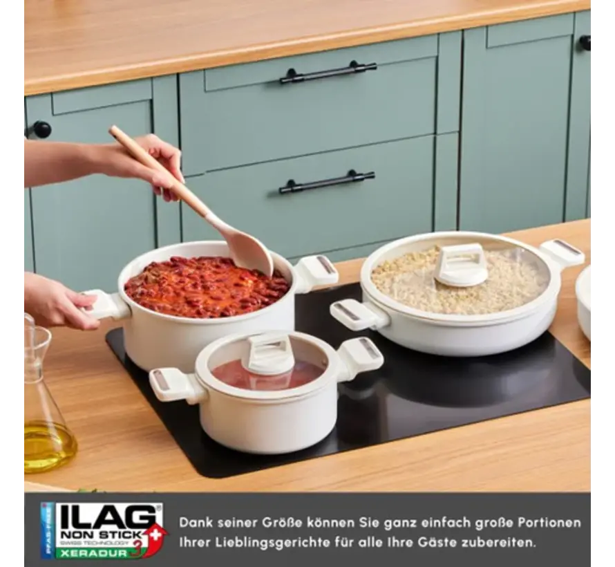 Karaca Ceramica Valenti 7-Piece Cookware Set