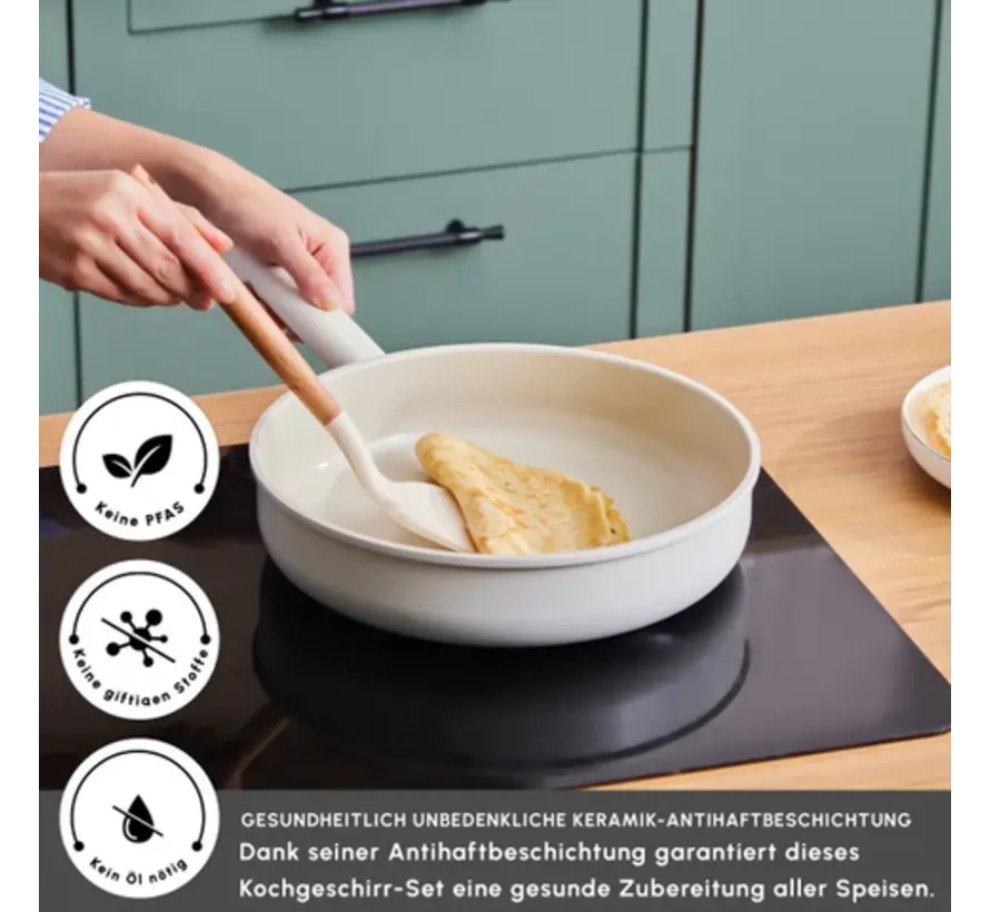Karaca Ceramica Valenti 7-Piece Cookware Set