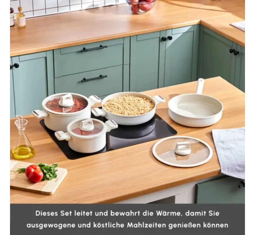 Karaca Ceramica Valenti 7-Piece Cookware Set