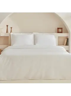 KARACA HOME Karaca Home White Collection Lavin 100% Baumwolle Doppelbett Bettwäsche Set Weiß
