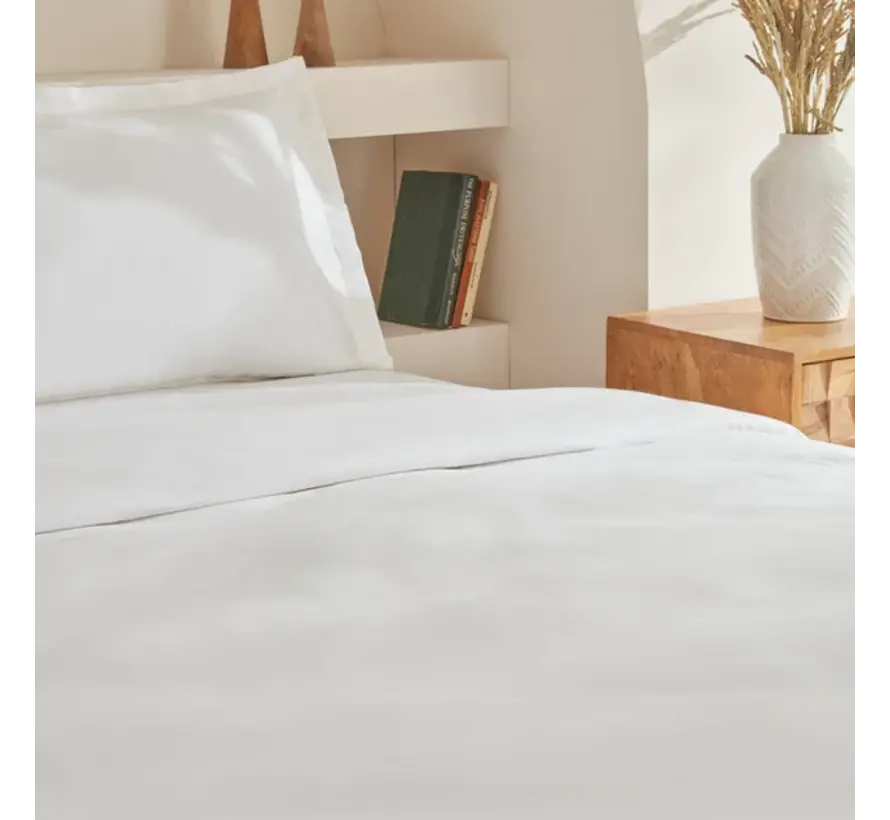 Karaca Home White Collection Lavin 100% Baumwolle Doppelbett Bettwäsche Set Weiß