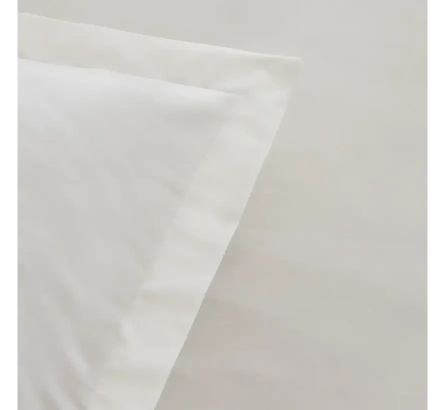 Karaca Home White Collection Lavin 100% Baumwolle Doppelbett Bettwäsche Set Weiß