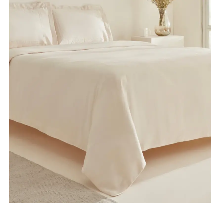 Karaca Home White Collection Felves Housse de Couette 100% Coton Double Beige