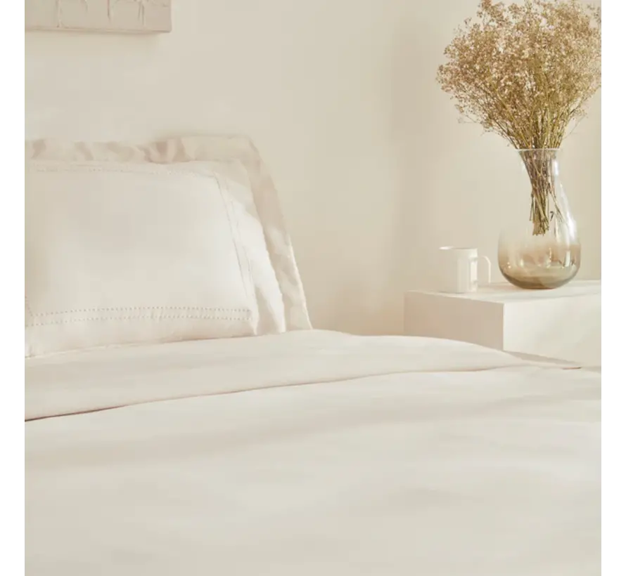 Karaca Home White Collection Felves Housse de Couette 100% Coton Double Beige
