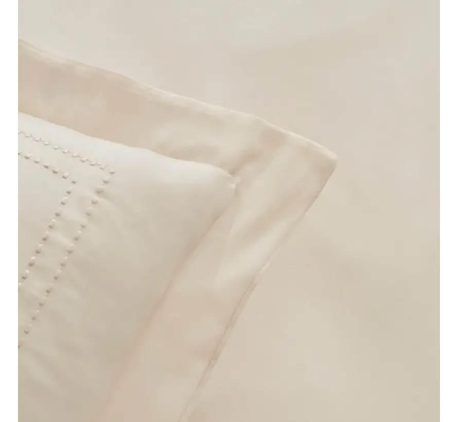 Karaca Home White Collection Felves Housse de Couette 100% Coton Double Beige