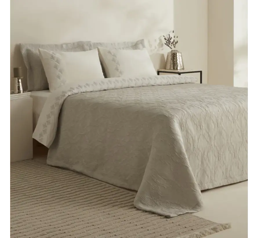 Karaca Home Ruby Tweepersoonsbed Sprei Set Grijs