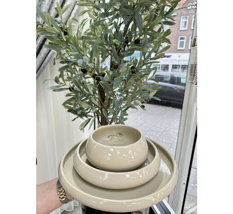 BRICARD BONDY SERVIESSET 18 DELIG | 6 PERSOONS TAUPE