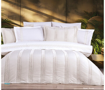 Bella home Flora bedspread set 9 pieces Cream