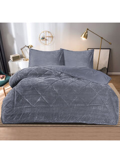 Bella Home Winter Dream Deken set 3 delig Grijs