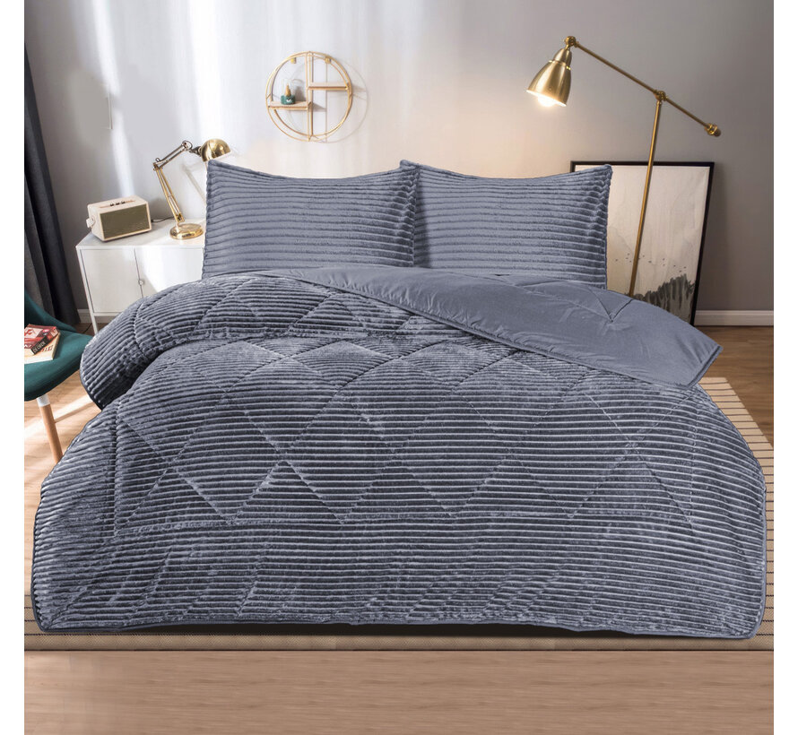 Bella Home Winter Dream Yorgan seti Gri