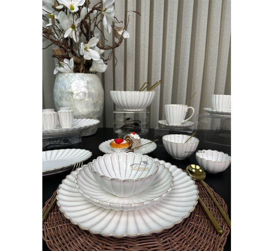 Julia 25-piece 6-Persons Porcelain Dinnerset