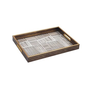 FUGURATO Tablett / Gold 40X30 CM