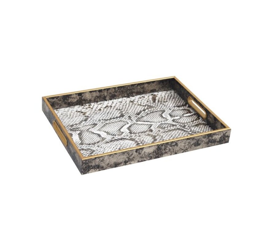 FUGURATO Tablett / Gold 40X30 CM
