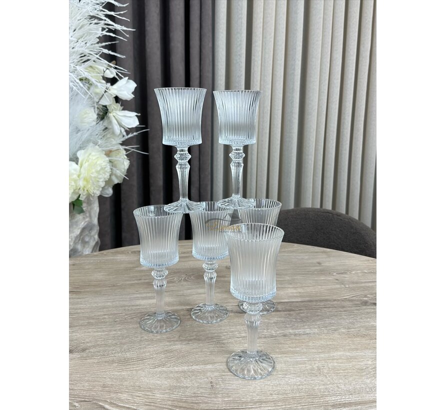 VERRES À VIN LINES 6 PIÈCES