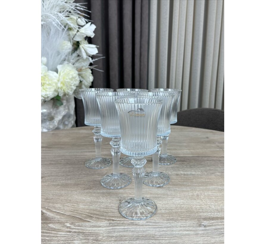 VERRES À VIN LINES 6 PIÈCES