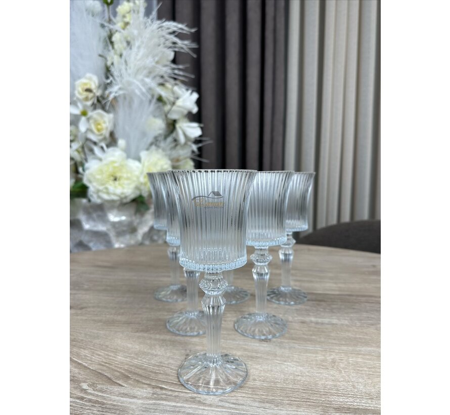 VERRES À VIN LINES 6 PIÈCES
