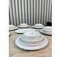 Julia 25-piece 6-Persons Porcelain Dinnerset