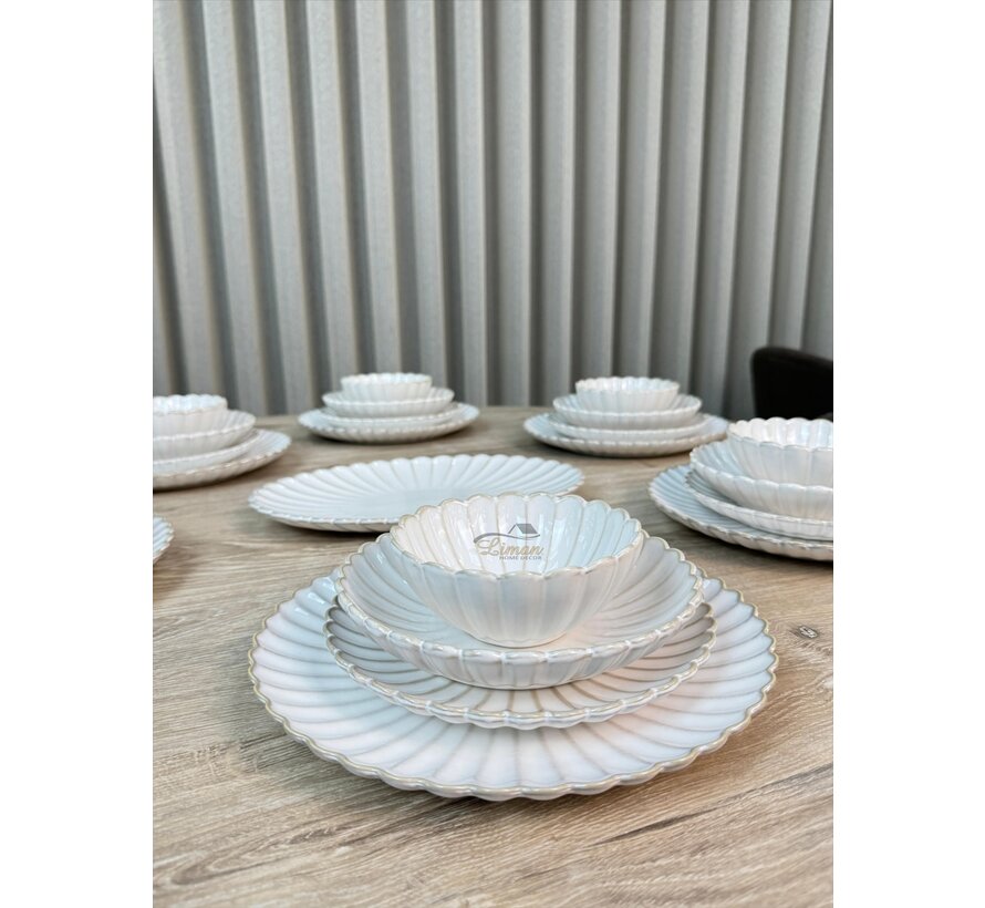 Julia 25-piece 6-Persons Porcelain Dinnerset