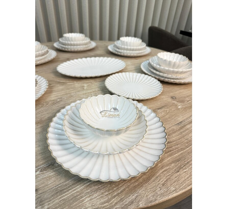 Julia 25-piece 6-Persons Porcelain Dinnerset