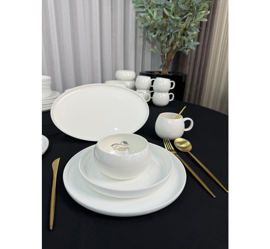 Bobigny 25-piece 6-Persons Porcelain Dinnerset