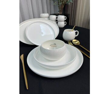 Bobigny 25-piece 6-Persons Porcelain Dinnerset
